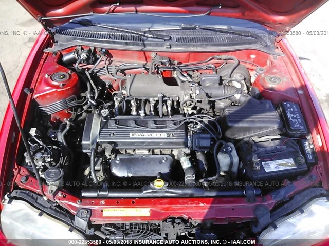 1Y1SK536XPZ026929 - 1993 GEO PRIZM LSI RED photo 10