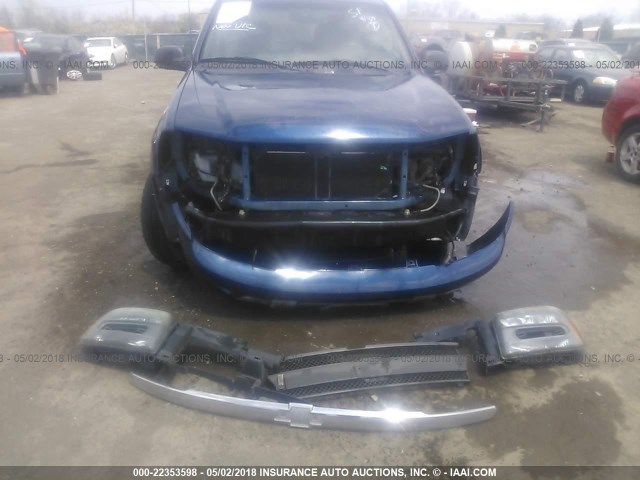 1GNDS13S022515268 - 2002 CHEVROLET TRAILBLAZER  BLUE photo 6