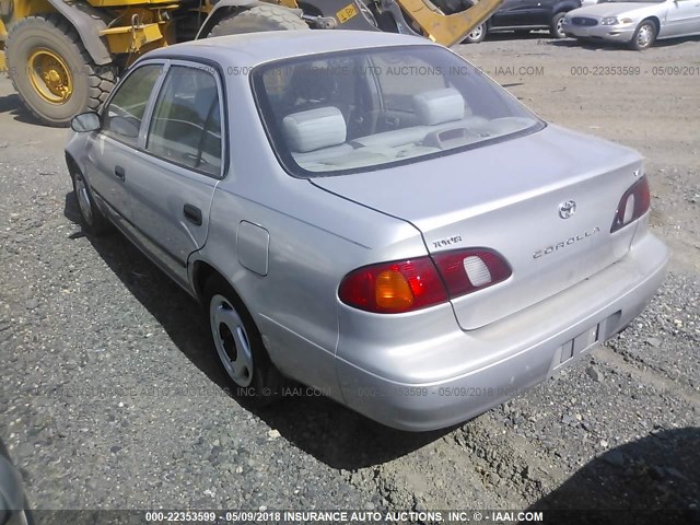 2T1BR12EXYC280167 - 2000 TOYOTA COROLLA VE/CE/LE GRAY photo 3