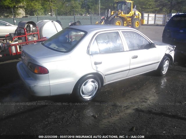 2T1BR12EXYC280167 - 2000 TOYOTA COROLLA VE/CE/LE GRAY photo 4