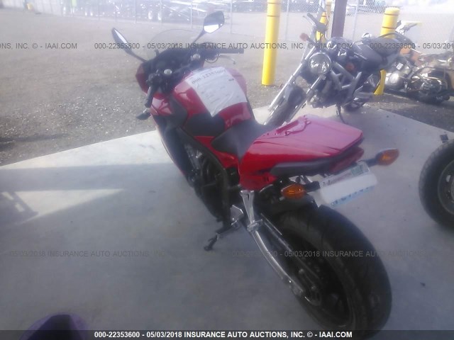 MLHRC7407E5000327 - 2014 HONDA CBR650 F RED photo 3