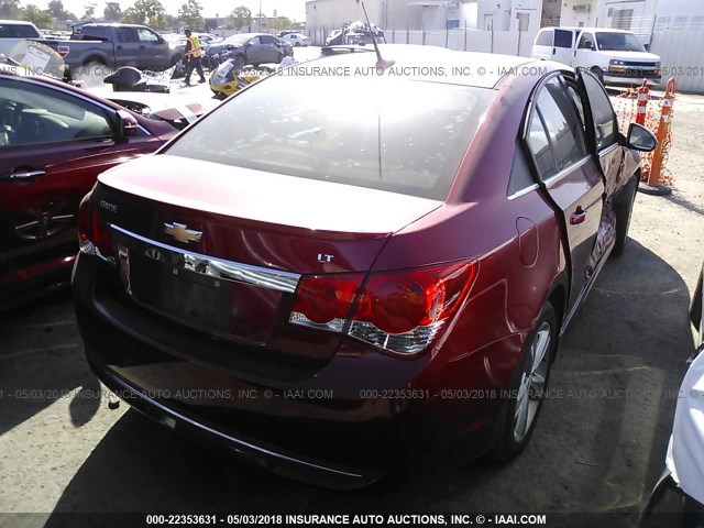 1G1PG5SCXC7149793 - 2012 CHEVROLET CRUZE LT RED photo 4