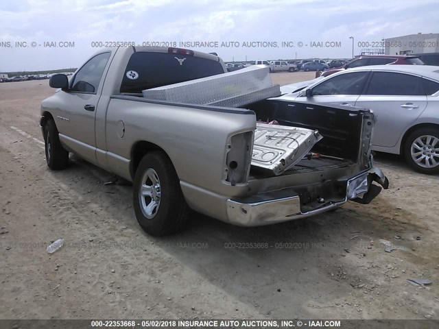 1D7HA16K13J610489 - 2003 DODGE RAM 1500 ST BEIGE photo 3