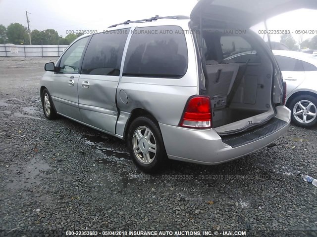 2FMZA52245BA26098 - 2005 FORD FREESTAR SEL SILVER photo 3