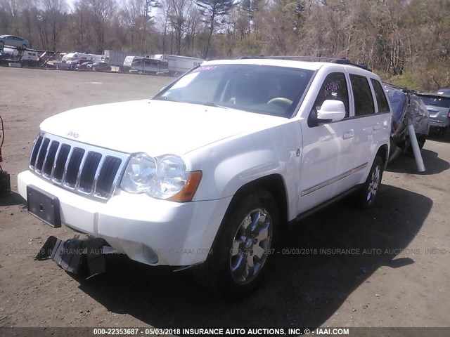 1J8HR58P79C536178 - 2009 JEEP GRAND CHEROKEE LIMITED WHITE photo 2