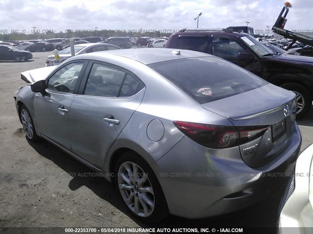 JM1BM1W30F1263760 - 2015 MAZDA 3 GRAND TOURING SILVER photo 3