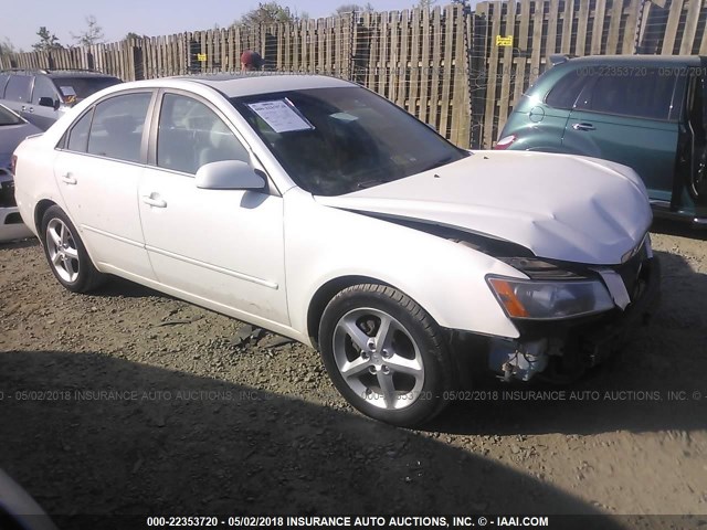 5NPEU46F08H371123 - 2008 HYUNDAI SONATA SE/LIMITED WHITE photo 1