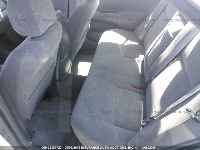 4T1BE32K22U636050 - 2002 TOYOTA CAMRY LE/XLE/SE SILVER photo 8