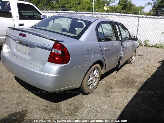 1G1ZT54895F193936 - 2005 CHEVROLET MALIBU LS ვერცხლისფერი ფოტო 4