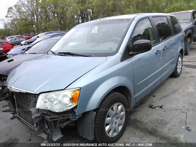 2A8HR44H38R727269 - 2008 CHRYSLER TOWN & COUNTRY LX BLUE photo 2