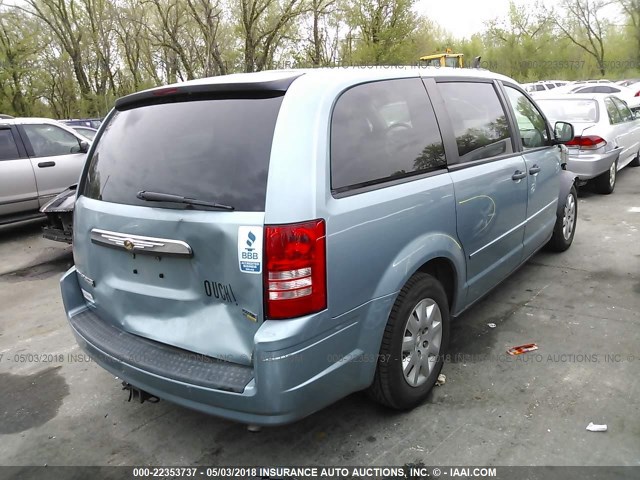 2A8HR44H38R727269 - 2008 CHRYSLER TOWN & COUNTRY LX BLUE photo 4