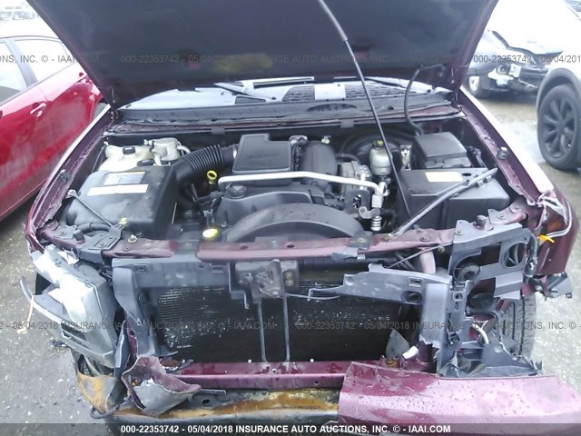 1GNET16S756130557 - 2005 CHEVROLET TRAILBLAZER EXT LS/EXT LT MAROON photo 10