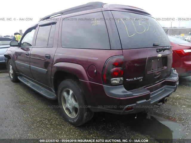 1GNET16S756130557 - 2005 CHEVROLET TRAILBLAZER EXT LS/EXT LT MAROON photo 3