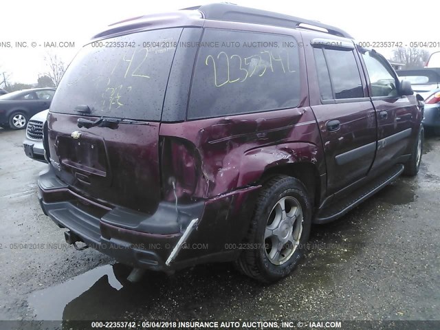 1GNET16S756130557 - 2005 CHEVROLET TRAILBLAZER EXT LS/EXT LT MAROON photo 4