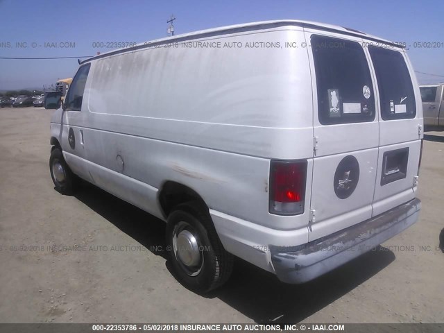 1FTPE2421XHA74319 - 1999 FORD ECONOLINE E250 VAN WHITE photo 3