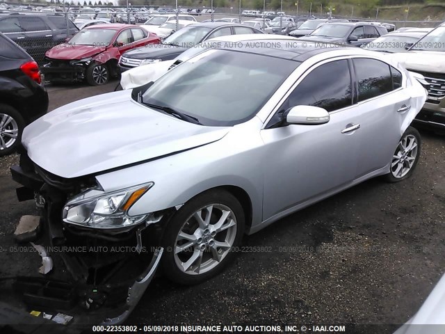 1N4AA5AP4CC836333 - 2012 NISSAN MAXIMA S/SV GRAY photo 2