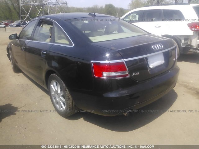 WAUDG74F35N087355 - 2005 AUDI A6 3.2 QUATTRO BLACK photo 3