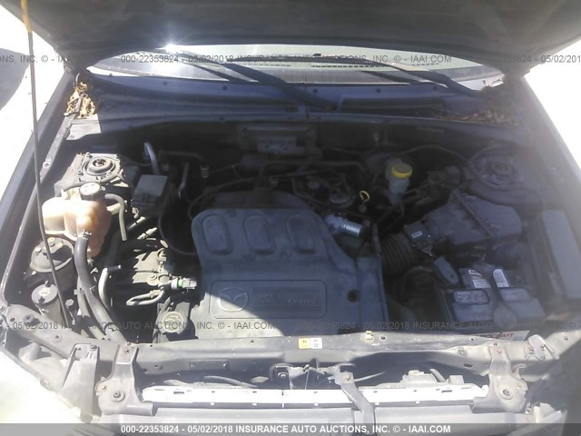 4F2YU08131KM11869 - 2001 MAZDA TRIBUTE LX/ES შავი ფოტო 10