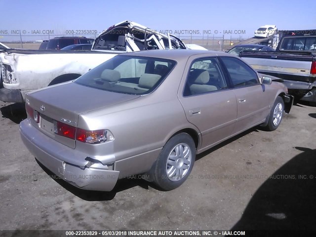 4T1BG22K61U839414 - 2001 TOYOTA CAMRY CE/LE/XLE თაფლისფერი ფოტო 4