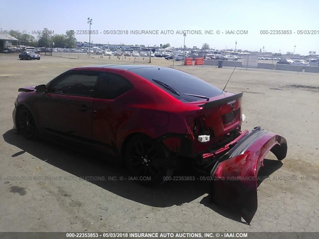 JTKJF5C75GJ025689 - 2016 TOYOTA SCION TC 红色 照片 3