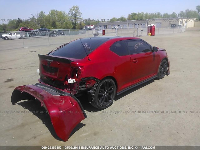 JTKJF5C75GJ025689 - 2016 TOYOTA SCION TC 红色 照片 4