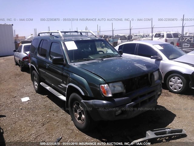 5N1ED28Y7YC541746 - 2000 NISSAN XTERRA XE/SE GREEN photo 1