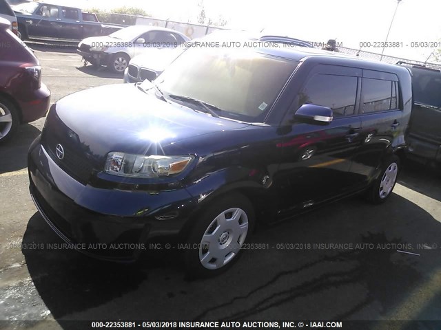 JTLKE50E481037159 - 2008 TOYOTA SCION XB ლურჯი ფოტო 2