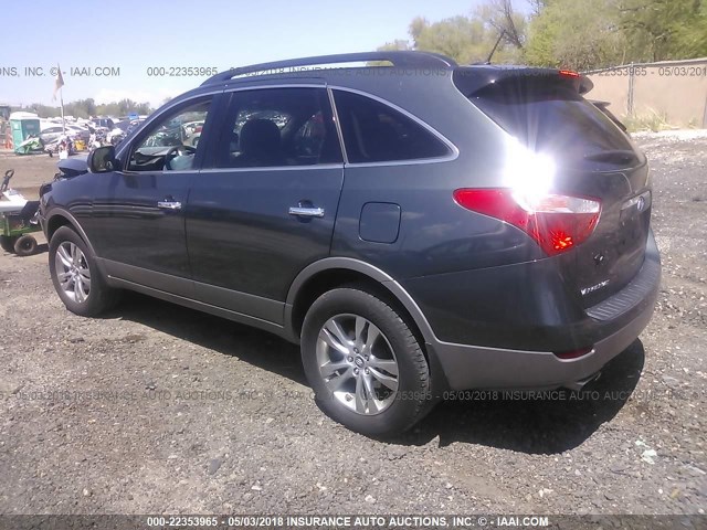 KM8NUDCC9CU187738 - 2012 HYUNDAI VERACRUZ GLS/LIMITED GRAY photo 3