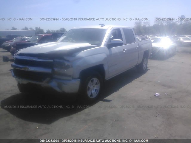 3GCUKREC0HG386817 - 2017 CHEVROLET SILVERADO K1500 LT SILVER photo 2