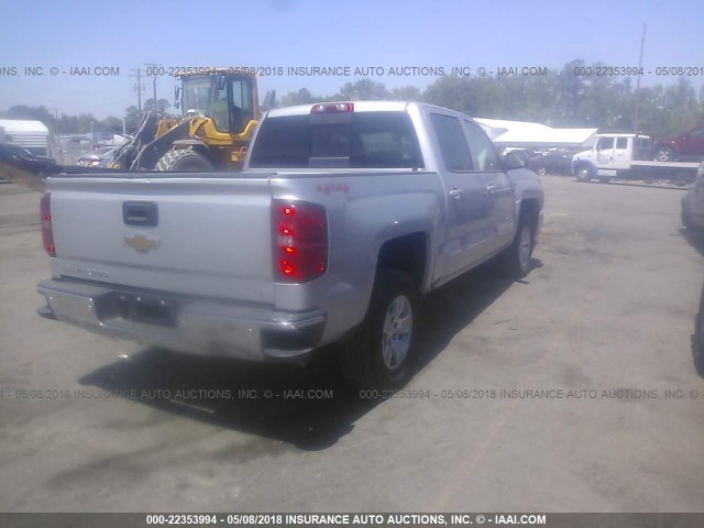 3GCUKREC0HG386817 - 2017 CHEVROLET SILVERADO K1500 LT SILVER photo 4