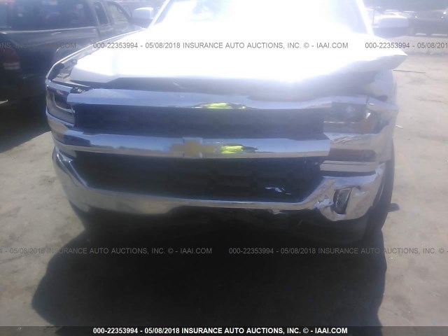 3GCUKREC0HG386817 - 2017 CHEVROLET SILVERADO K1500 LT SILVER photo 6