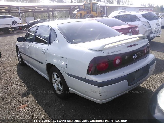 2G1WH52K339252844 - 2003 CHEVROLET IMPALA LS WHITE photo 3