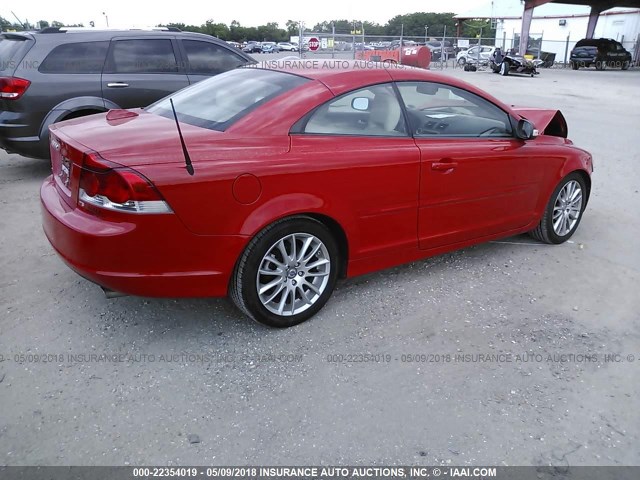 YV1MC67268J041669 - 2008 VOLVO C70 T5 RED photo 4