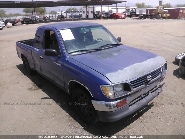 4TAUN53B6SZ078693 - 1995 TOYOTA TACOMA XTRACAB BLUE photo 1