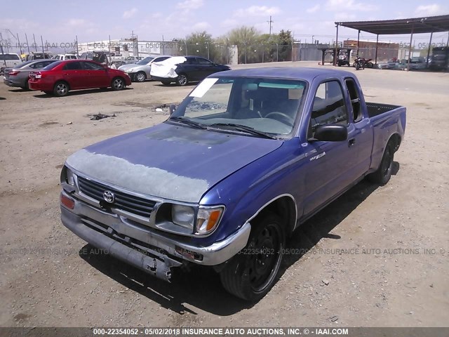 4TAUN53B6SZ078693 - 1995 TOYOTA TACOMA XTRACAB BLUE photo 2