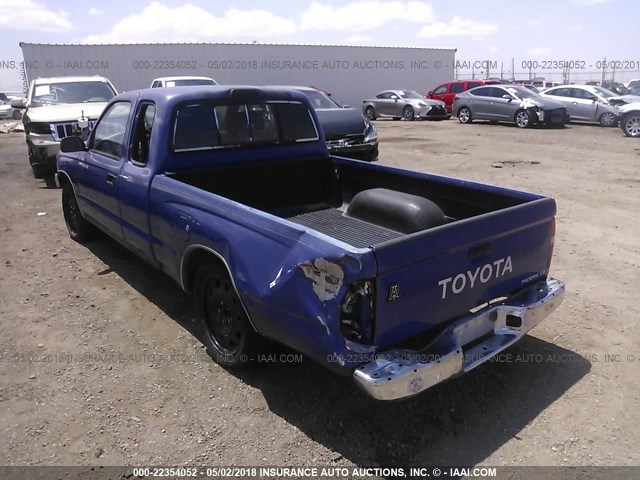 4TAUN53B6SZ078693 - 1995 TOYOTA TACOMA XTRACAB BLUE photo 3