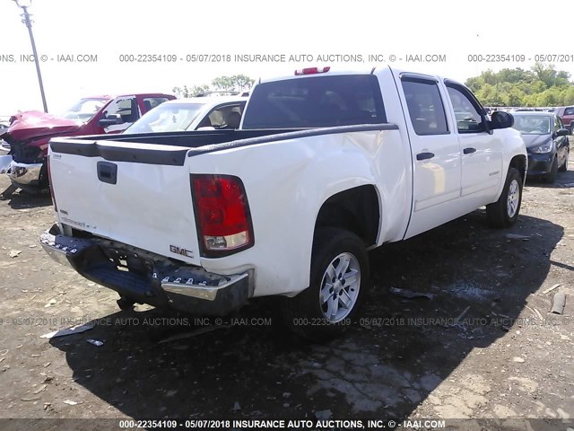 3GTRCVE07AG277696 - 2010 GMC SIERRA C1500 SLE WHITE photo 4