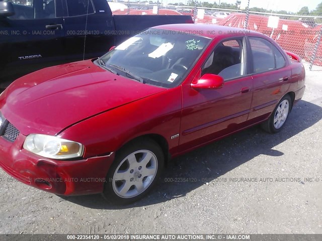 3N1CB51D86L510374 - 2006 NISSAN SENTRA 1.8/1.8S RED photo 2