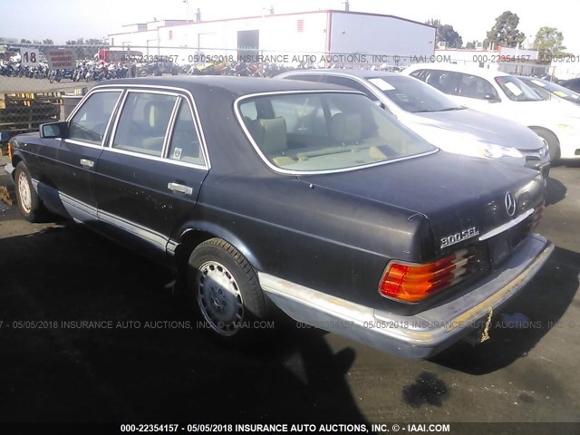 WDBCA25D5LA530639 - 1990 MERCEDES-BENZ 300 SEL BLACK photo 3