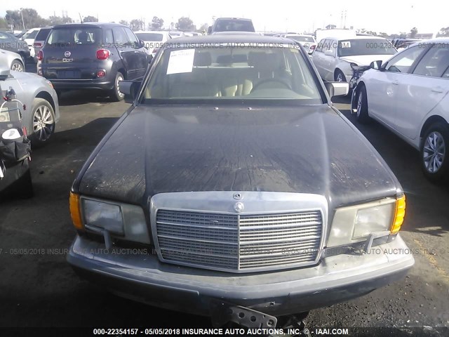 WDBCA25D5LA530639 - 1990 MERCEDES-BENZ 300 SEL BLACK photo 6