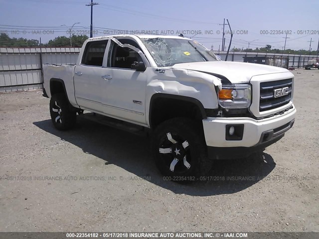 3GTU2VEC8EG485843 - 2014 GMC SIERRA K1500 SLT CREAM photo 1