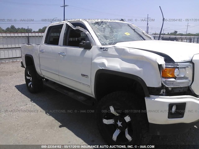 3GTU2VEC8EG485843 - 2014 GMC SIERRA K1500 SLT CREAM photo 6