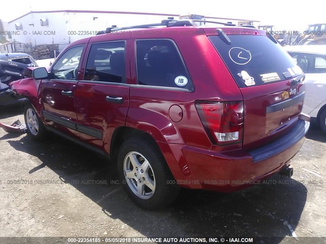 1J4GS48K75C657321 - 2005 JEEP GRAND CHEROKEE LAREDO/COLUMBIA/FREEDOM 红色 照片 3