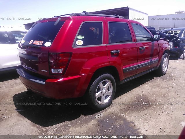 1J4GS48K75C657321 - 2005 JEEP GRAND CHEROKEE LAREDO/COLUMBIA/FREEDOM 红色 照片 4
