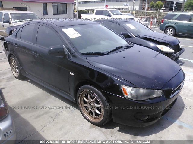 JA3AU86U68U027675 - 2008 MITSUBISHI LANCER GTS BLACK photo 1