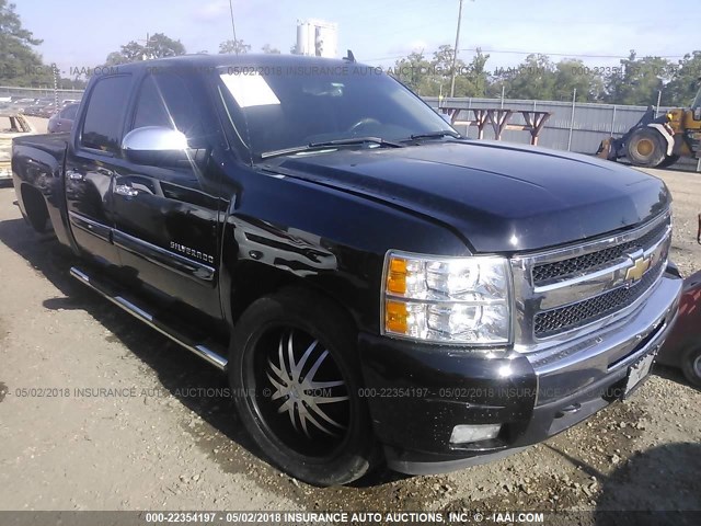 3GCPCSE06BG322618 - 2011 CHEVROLET SILVERADO C1500 LT BLACK photo 1