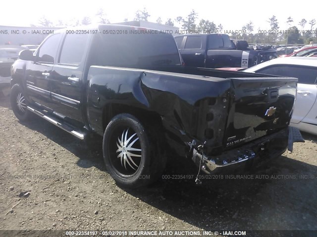 3GCPCSE06BG322618 - 2011 CHEVROLET SILVERADO C1500 LT BLACK photo 3