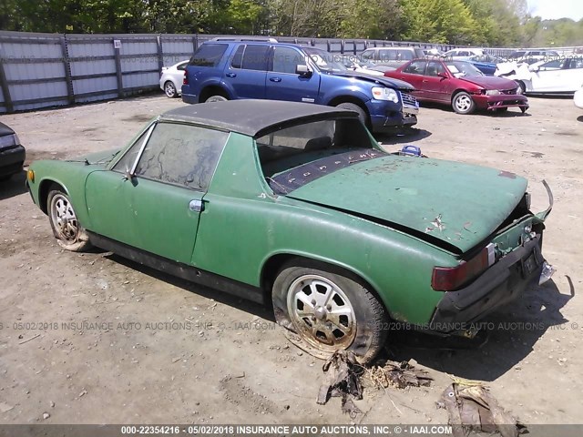 4732922423 - 1973 PORSCHE 914 GREEN photo 3