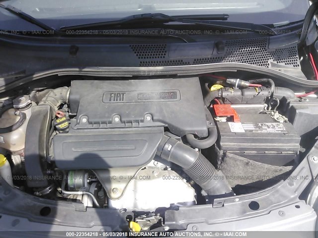 3C3CFFHH7DT607924 - 2013 FIAT 500 SPORT GRAY photo 10