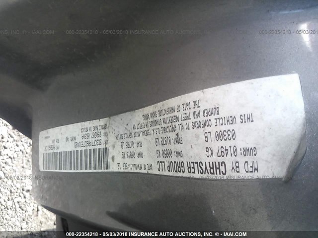 3C3CFFHH7DT607924 - 2013 FIAT 500 SPORT GRAY photo 9